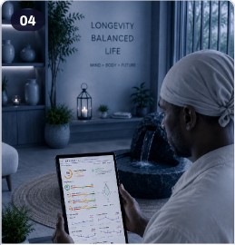 Specialist reviewing a co-branded Brain Wellness Report with the client
